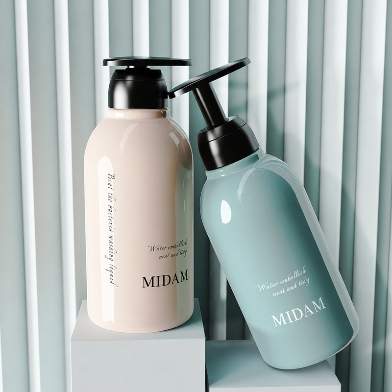 MB-0916 원형 숄더 펌프 용기 500ml