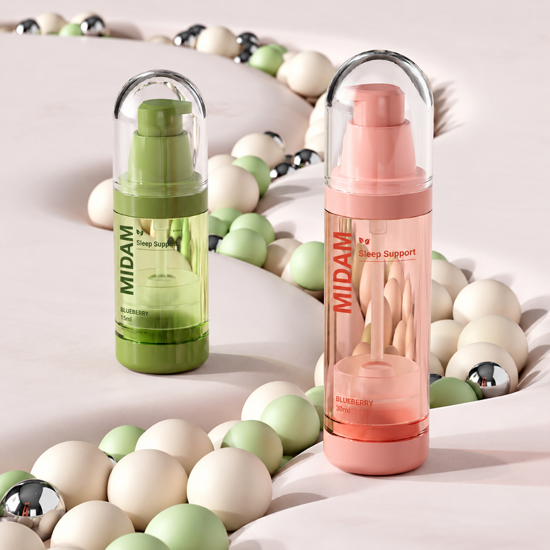 MB-0892 PET 돔캡 펌프 에센스 용기 15/30ml